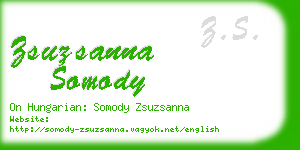 zsuzsanna somody business card